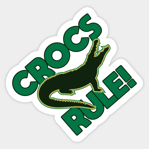 Crocs Rule! Sticker by Mercado Graphic Design